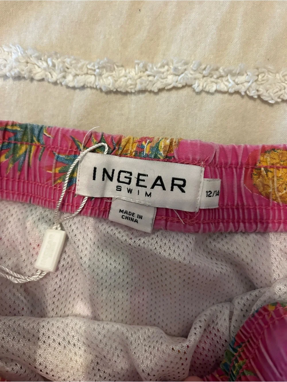 Ingear Pink Pineapple Swim Trunks for Boy's